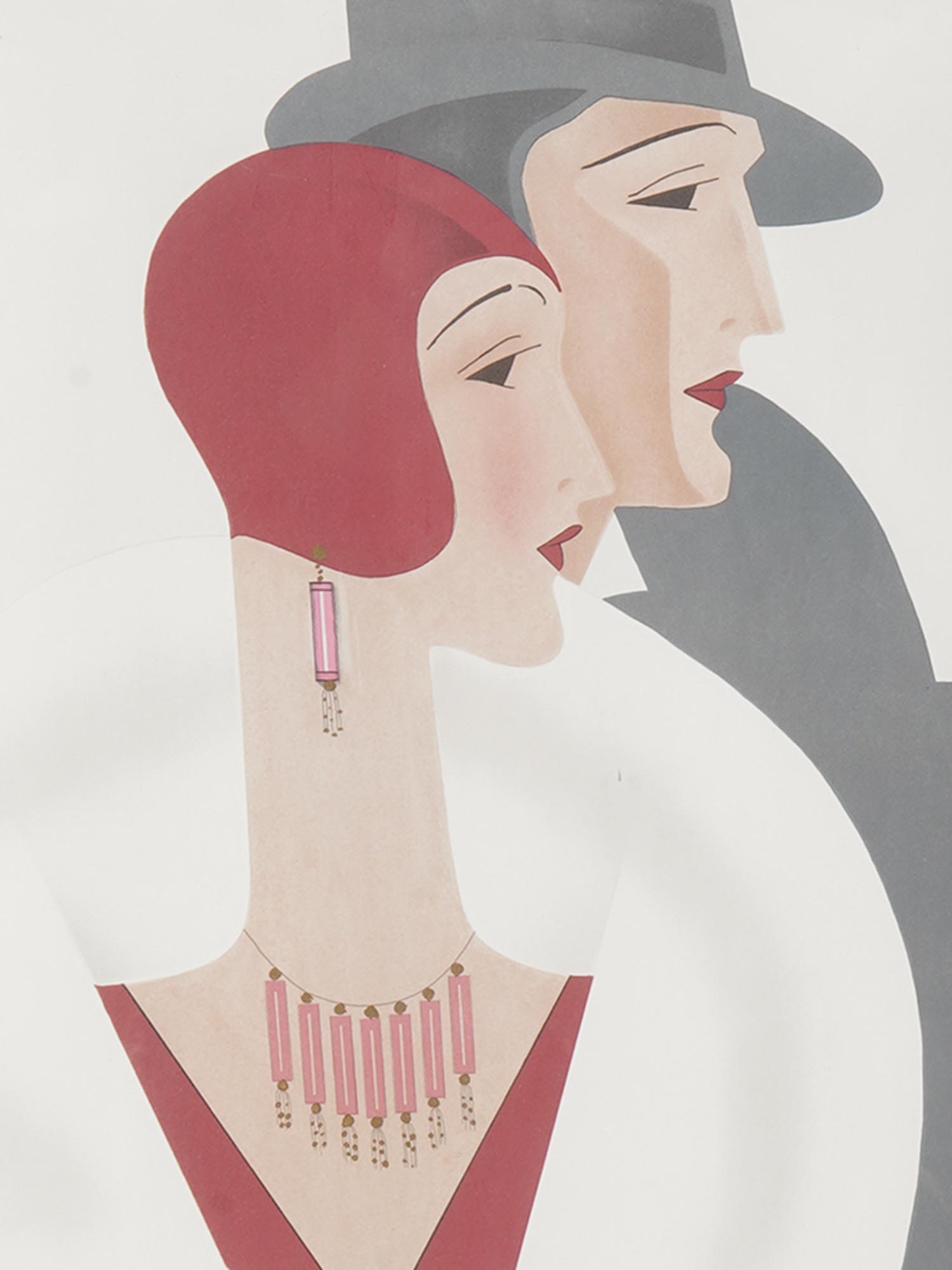 AMERICAN MID CENTURY ART DECO LITHOGRAPH PIC-1